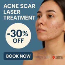 Acne scar laser treatment Thornhill — ad creative designed by MetaBaz