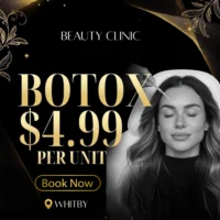 Botox injections special offer Whitby clinic — ad creative designed by MetaBaz