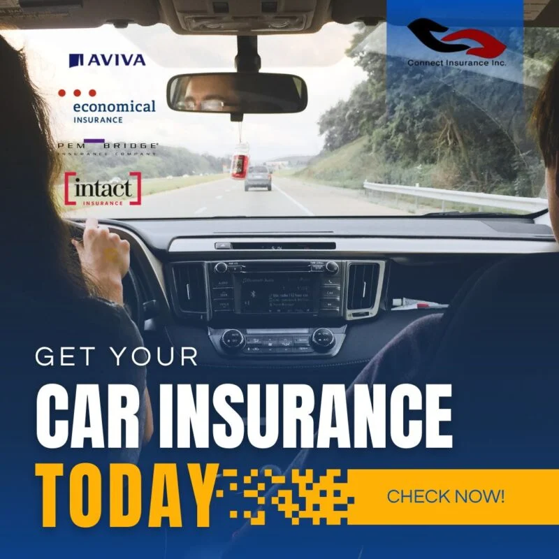 Car insurance broker quotes Ontario — ad creative designed by MetaBaz