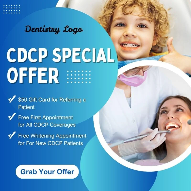CDCP dentist special offer kids whitening — ad creative designed by MetaBaz