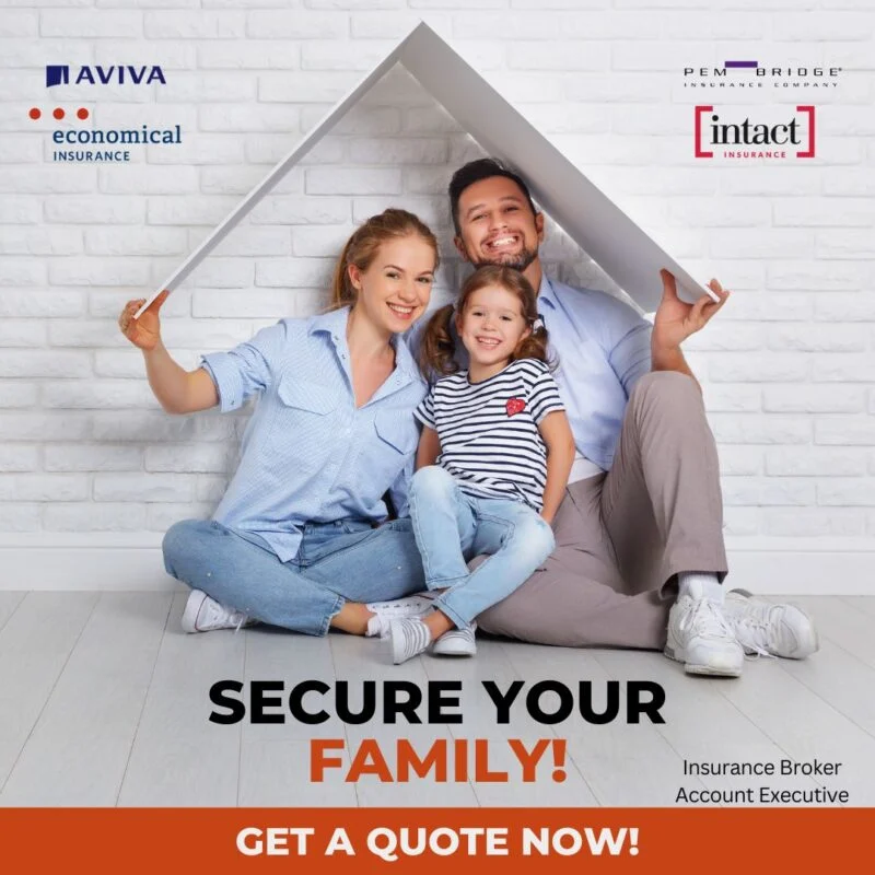 Home and family insurance broker GTA — ad creative designed by MetaBaz