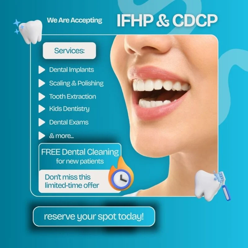 IFHP CDCP dental services promotion GTA — ad creative designed by MetaBaz