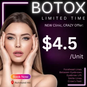 Limited time Botox offer Richmond Hill medspa — ad creative designed by MetaBaz